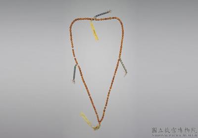 图片[2]-Amber prayer beads, presented by the Panchen Erdeni to the Qing court in 1895, Qing dynasty, 19th c., Tibetan work-China Archive